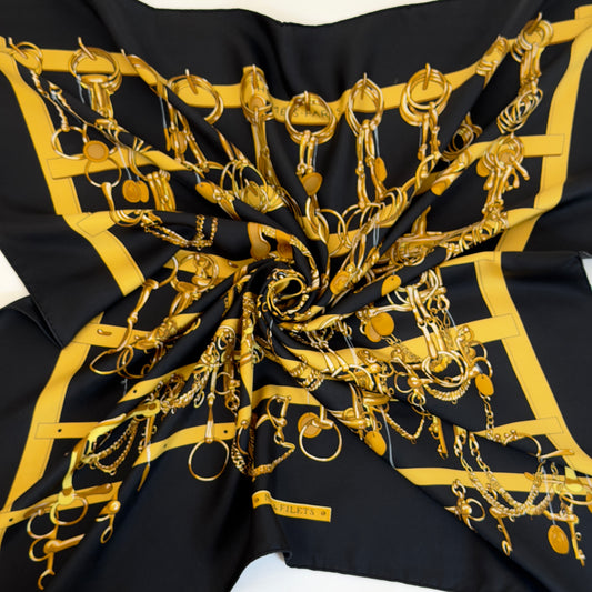 Hermès MORS ET FILETS 90
