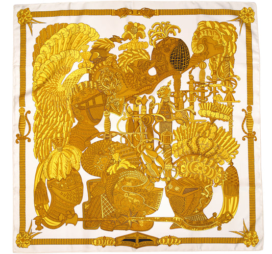 Hermès ARMES EN PANACHE 90