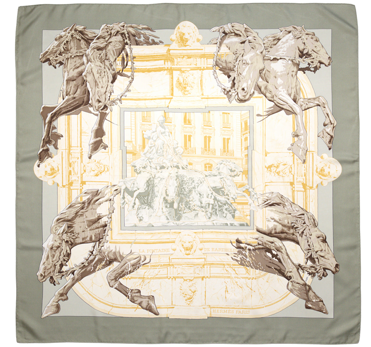 Hermès LA FONTAINE DE BARTHOLDI 90