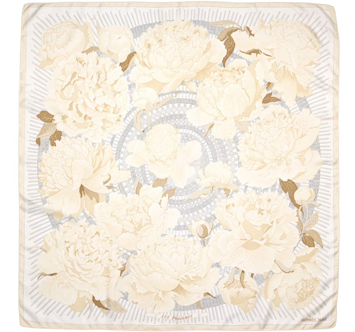 Hermès LES PIVOINES 90