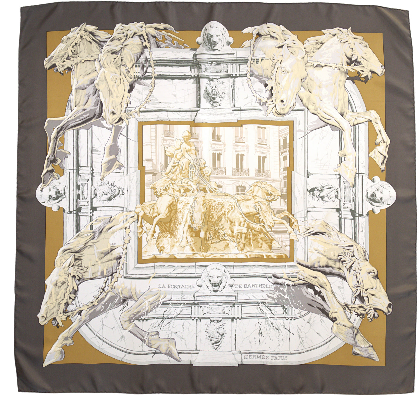 Hermès LA FONTAINE DE BARTHOLDI 90