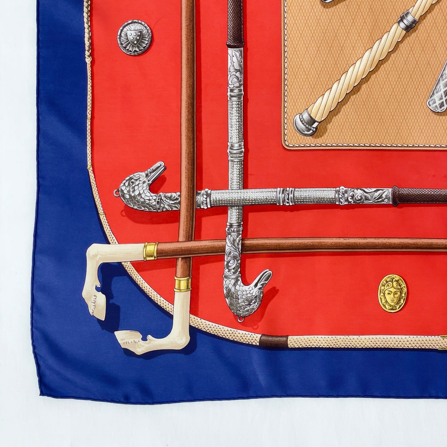 Hermès CANNES ET POMMEAUX 90