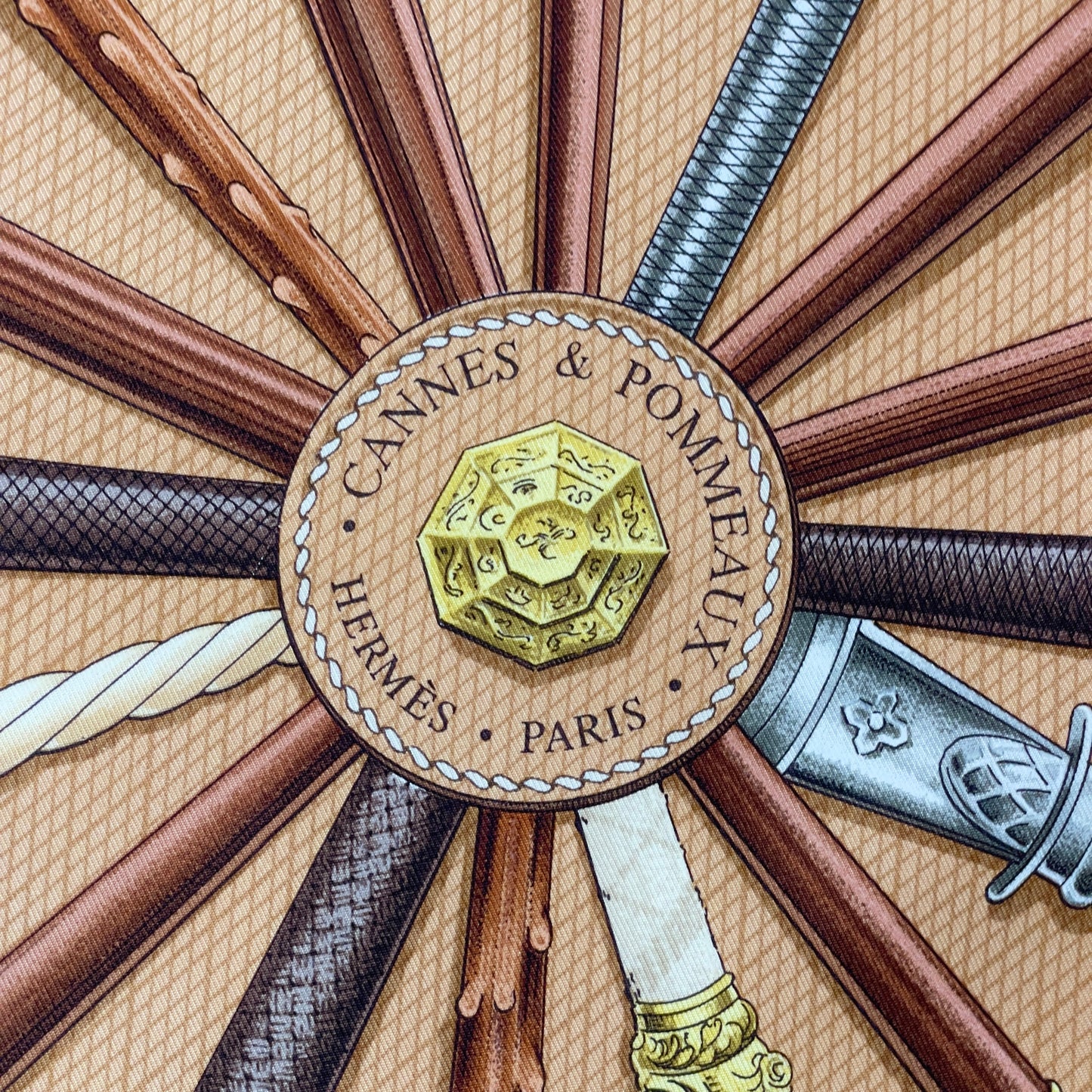 Hermès CANNES ET POMMEAUX 90