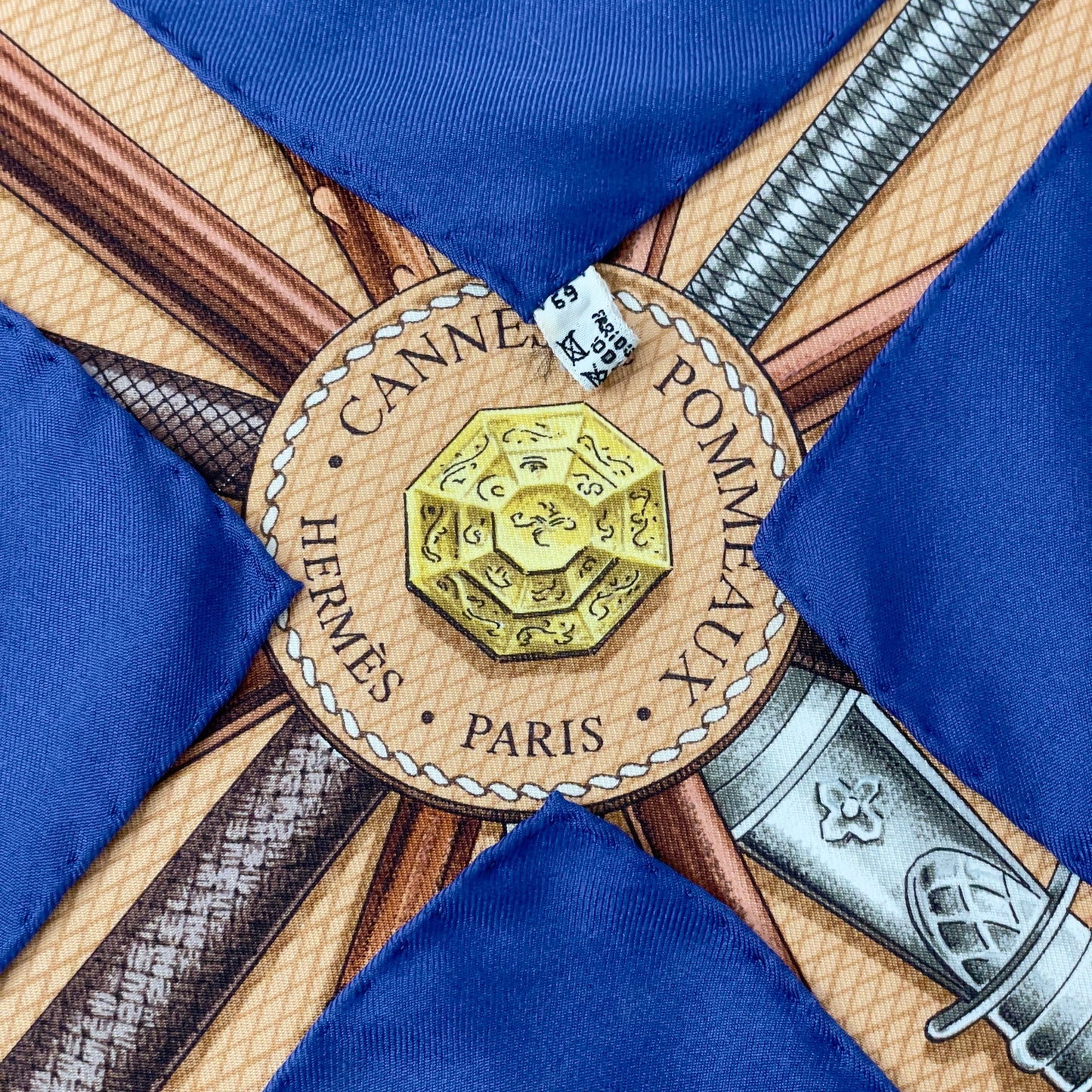 Hermès CANNES ET POMMEAUX 90