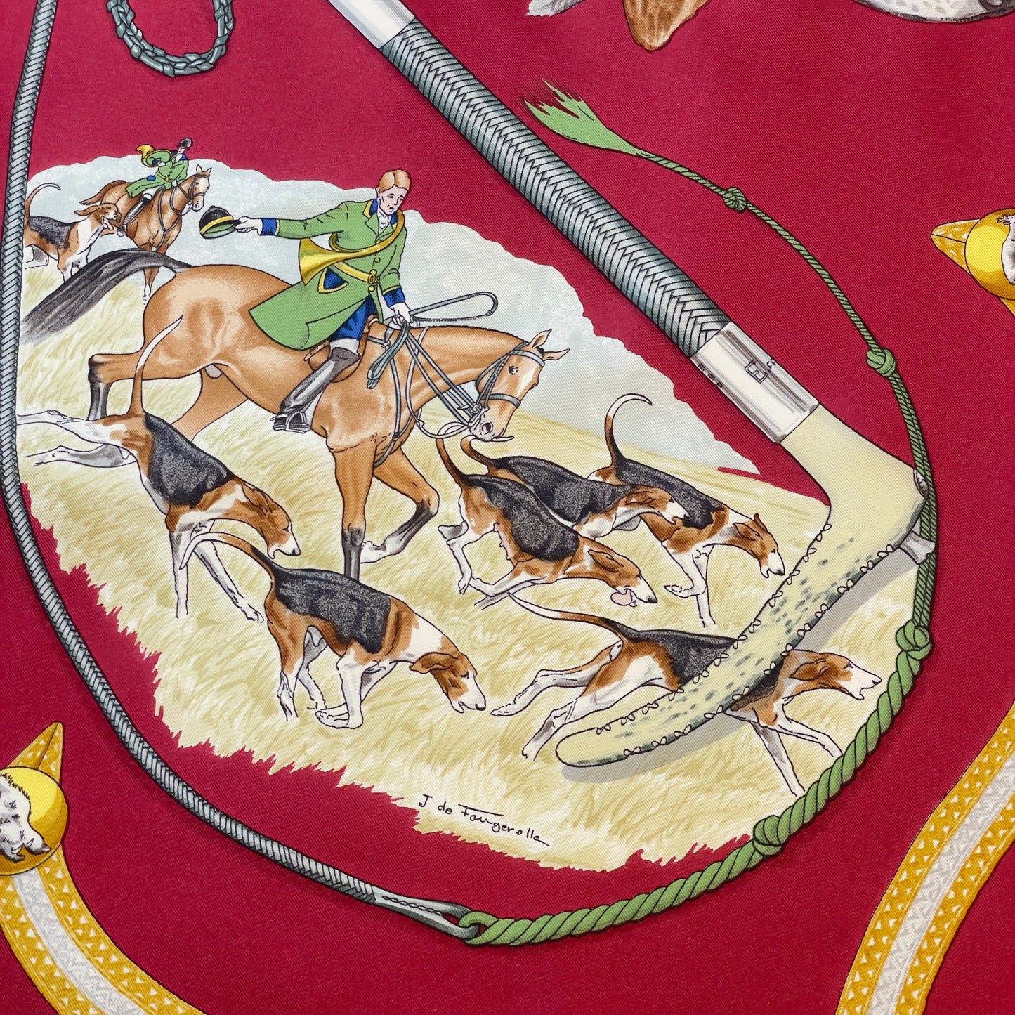 Hermès LE LAISSER COURRE 90