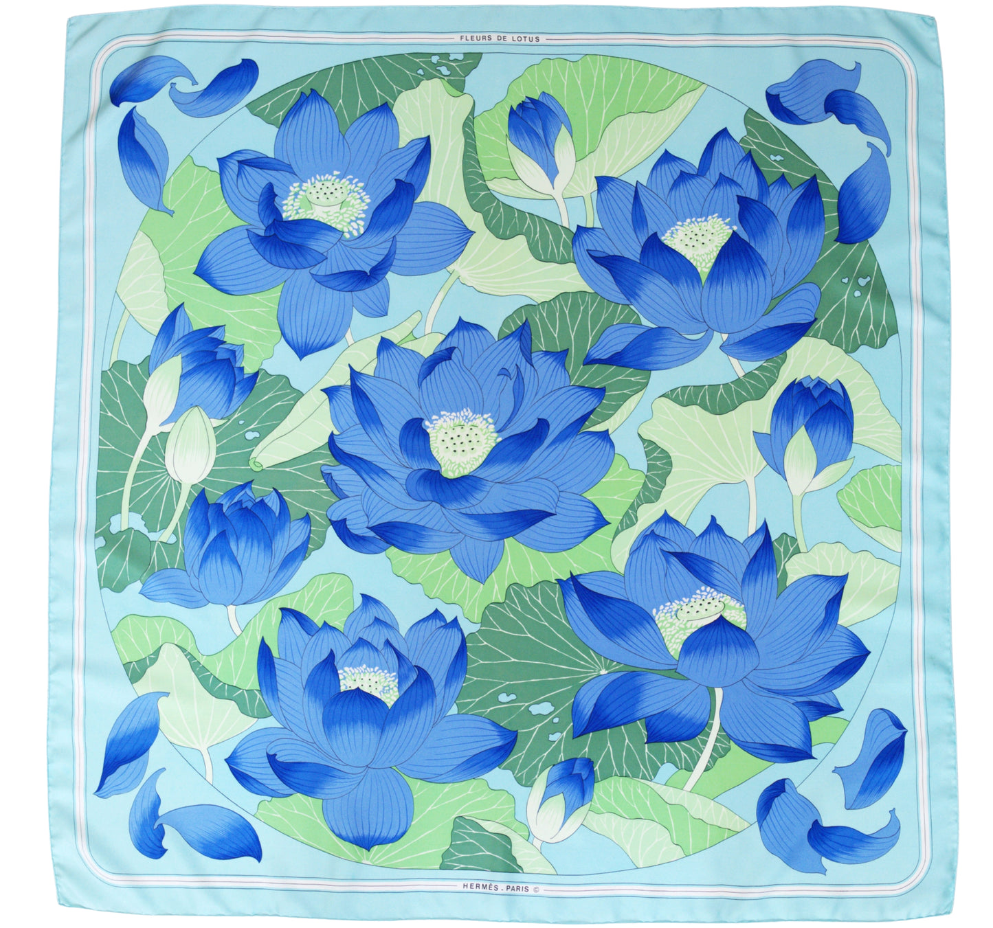 Hermès FLEURS DE LOTUS 90