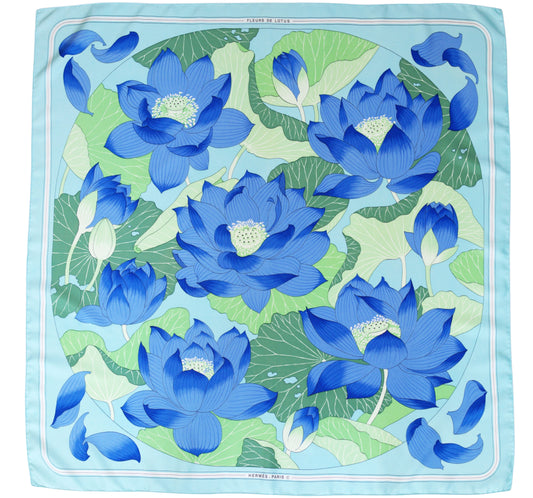 Hermès FLEURS DE LOTUS 90