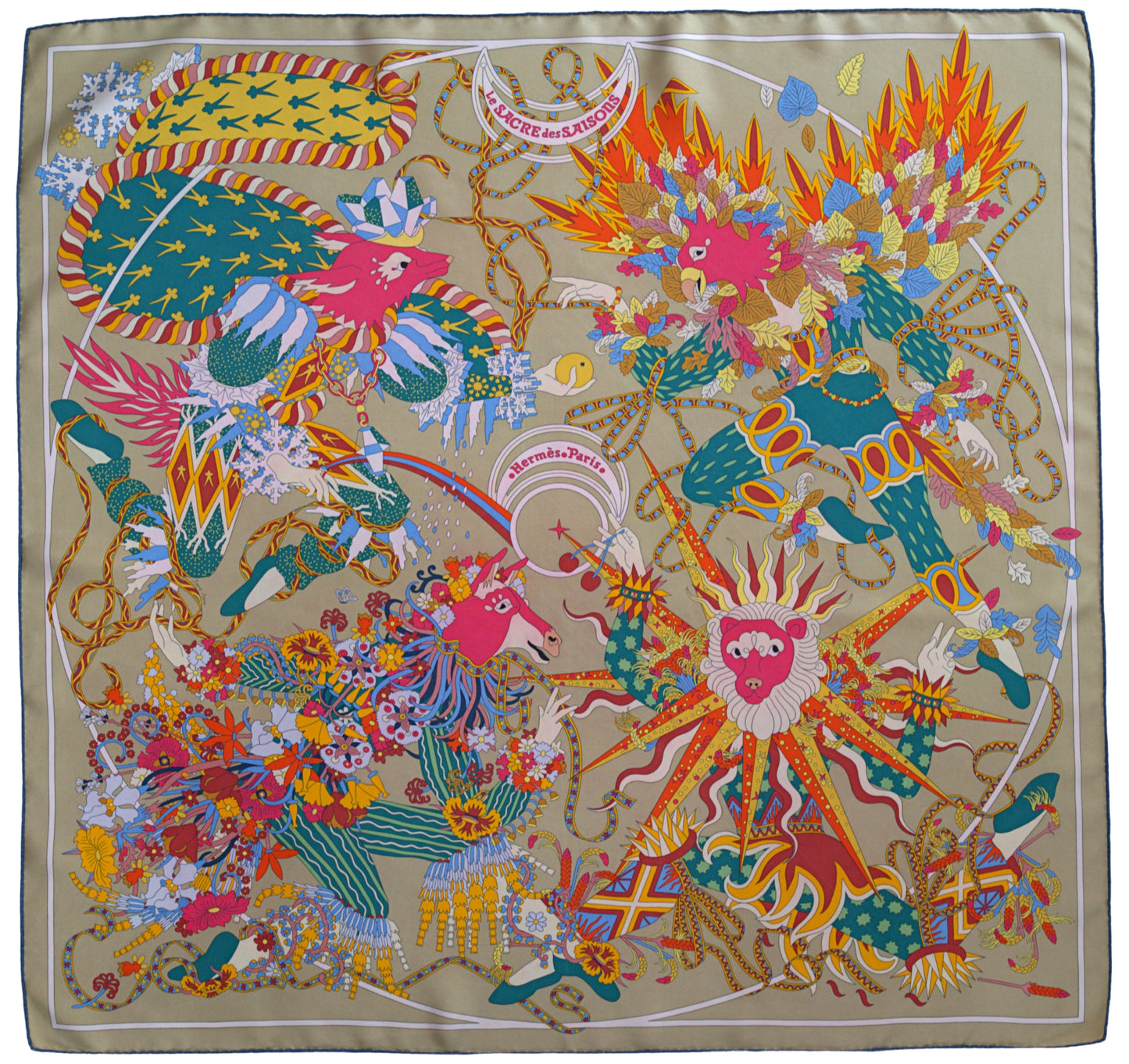 Hermès LE SACRE DES SAISONS 90