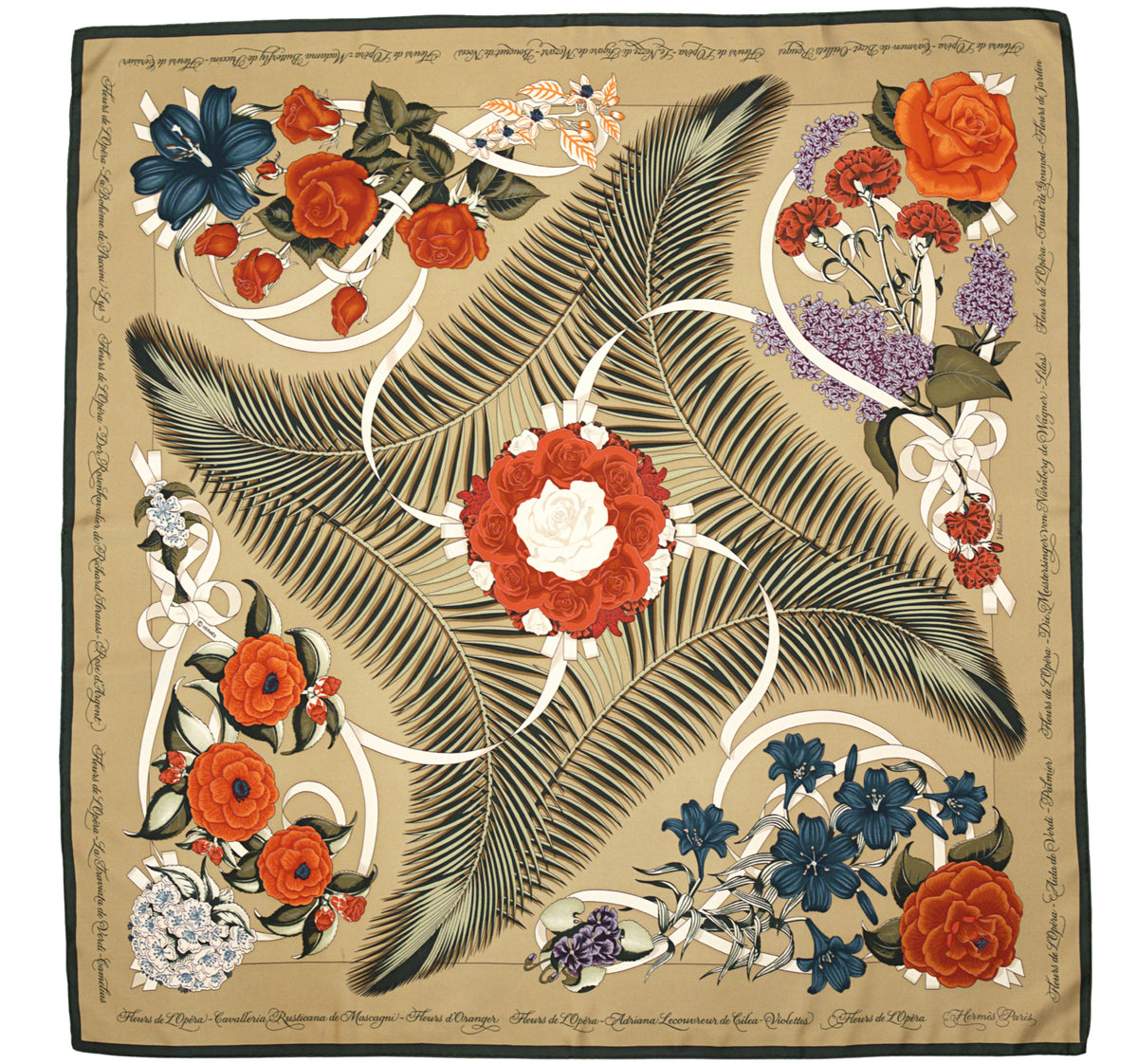 Hermès FLEURS DE L'OPÉRA 90