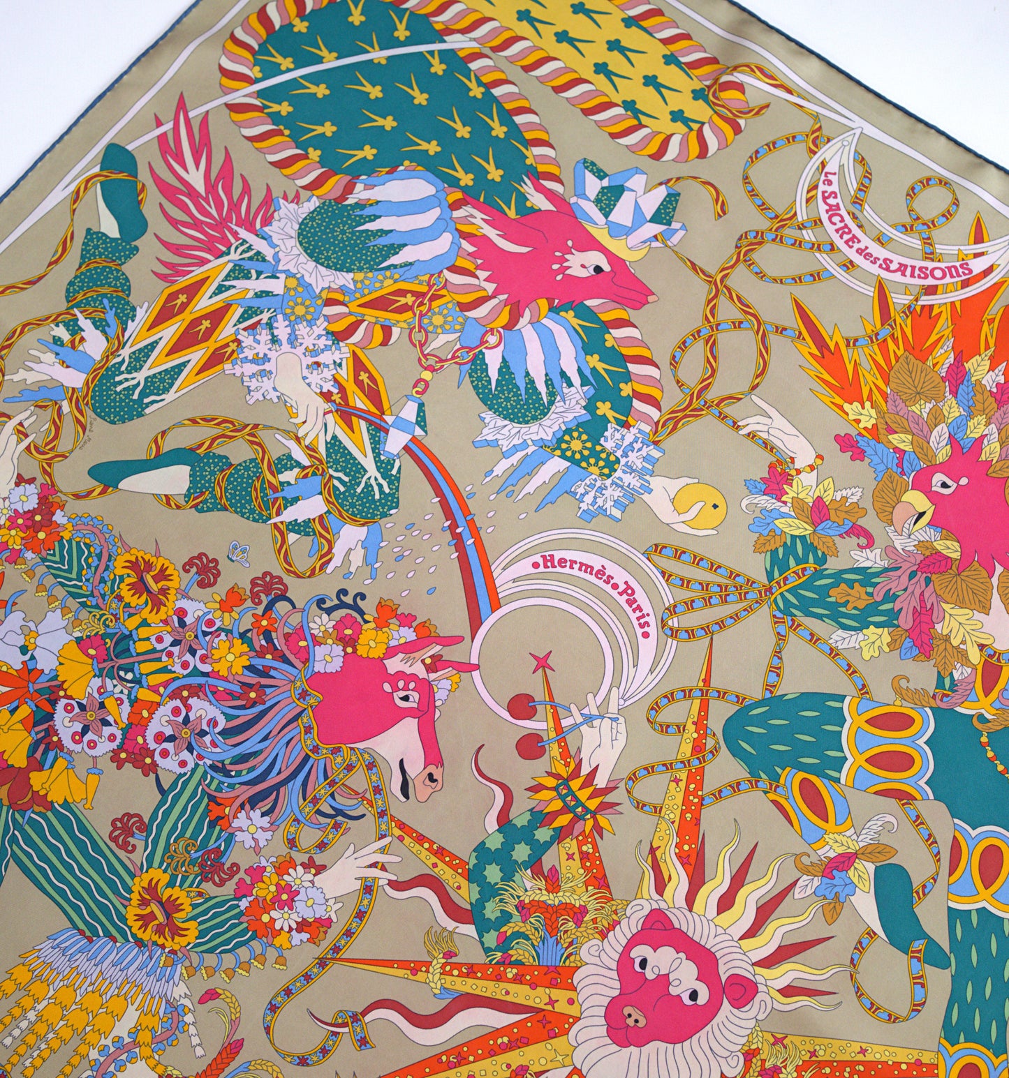 Hermès LE SACRE DES SAISONS 90