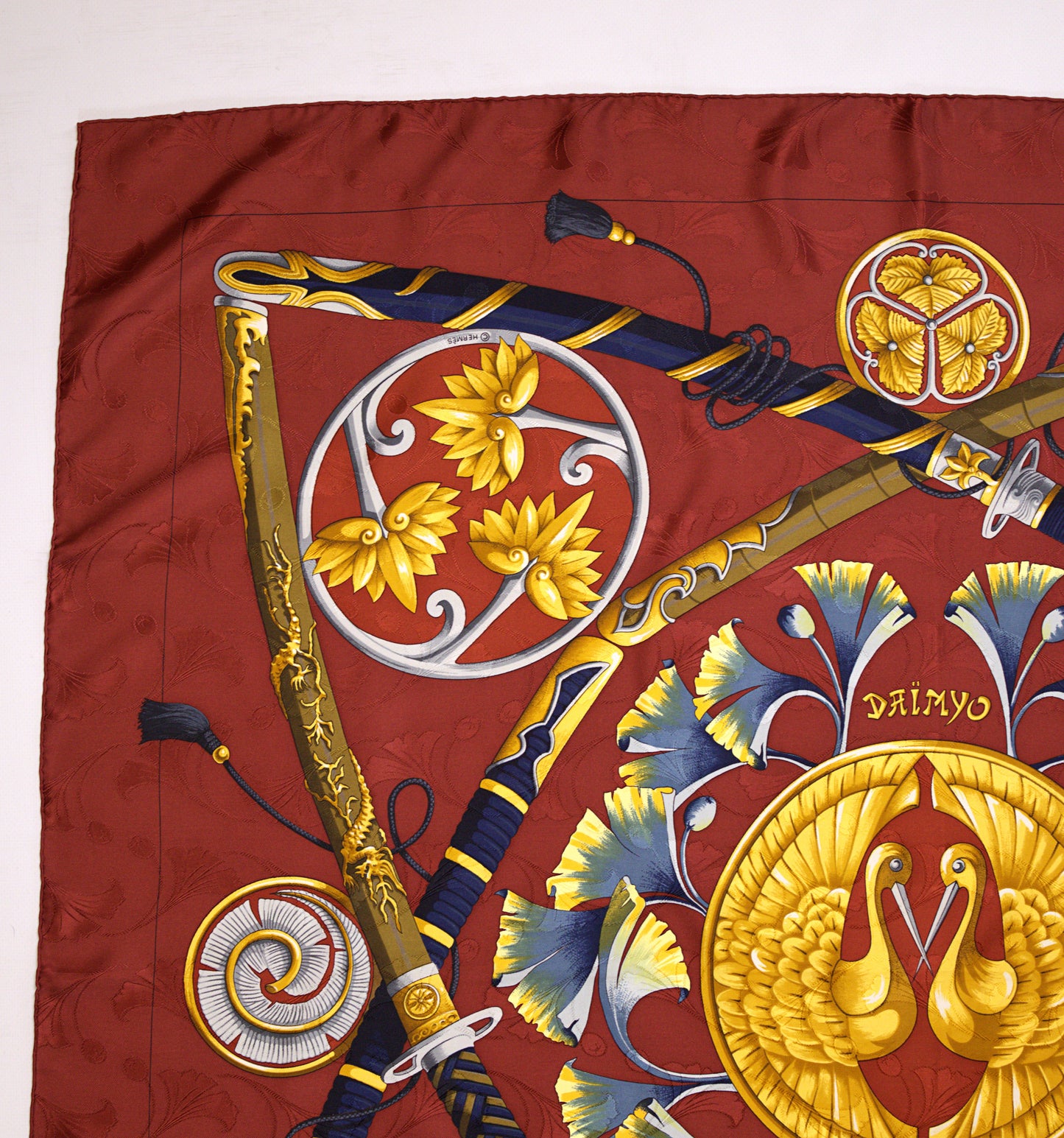 Hermès DAIMYO PRINCES DU SOLEIL LEVANT 90