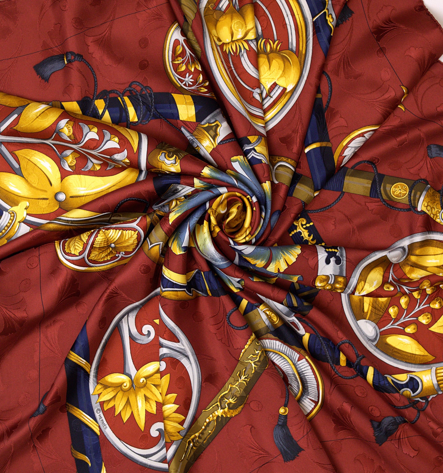 Hermès DAIMYO PRINCES DU SOLEIL LEVANT 90