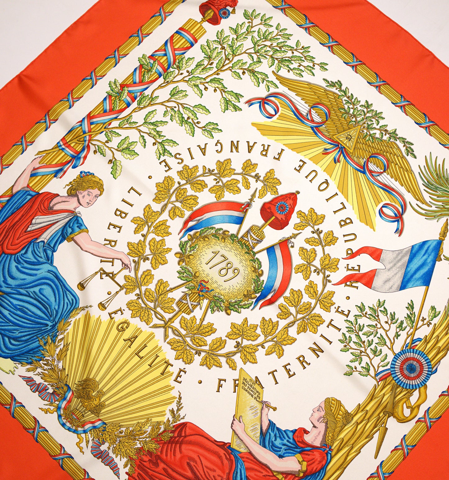 Hermès RÉPUBLIQUE FRANÇAISE – LIBERTÉ ÉGALITÉ FRATERNITÉ 90