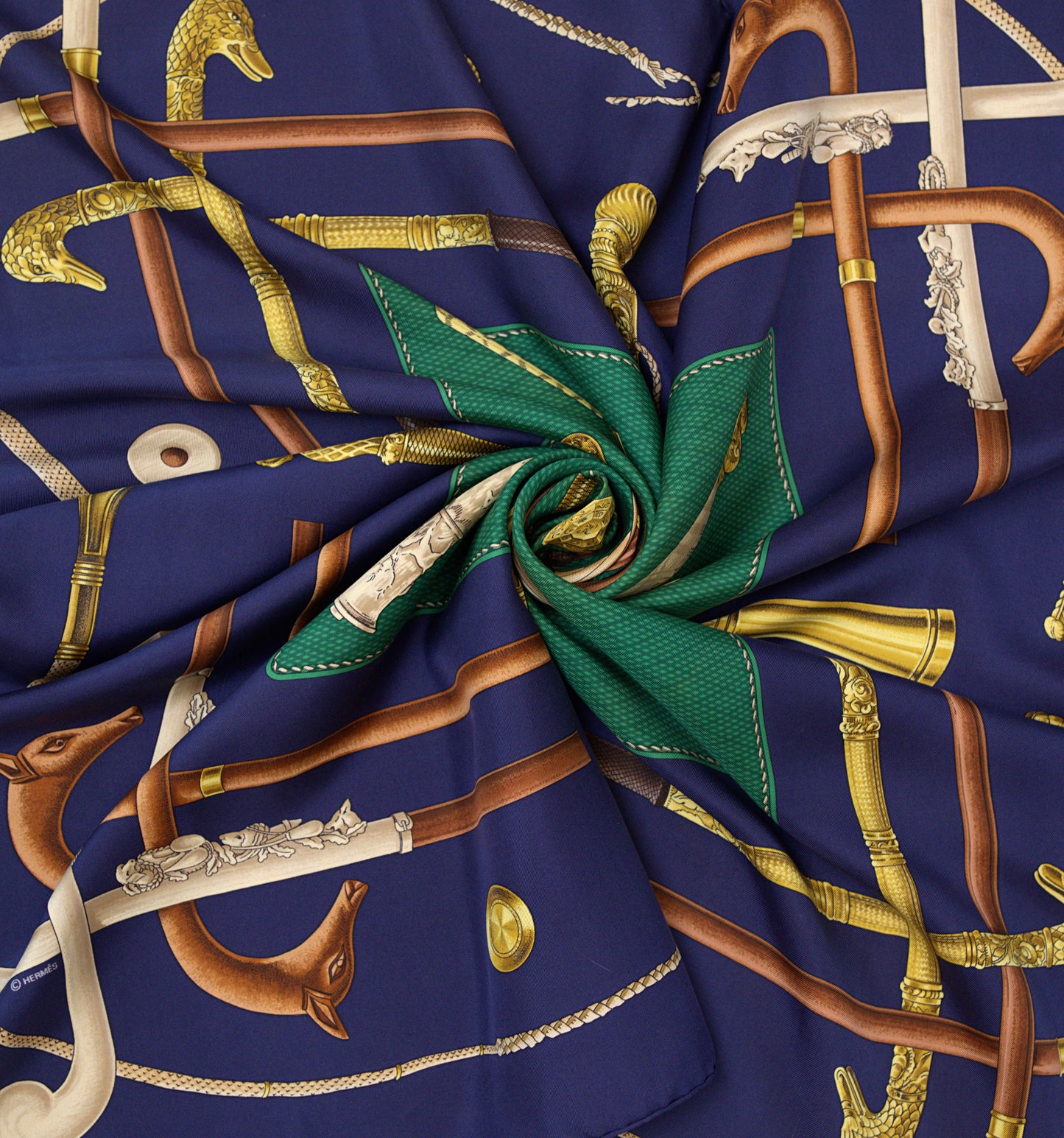 Hermès CANNES ET POMMEAUX 90