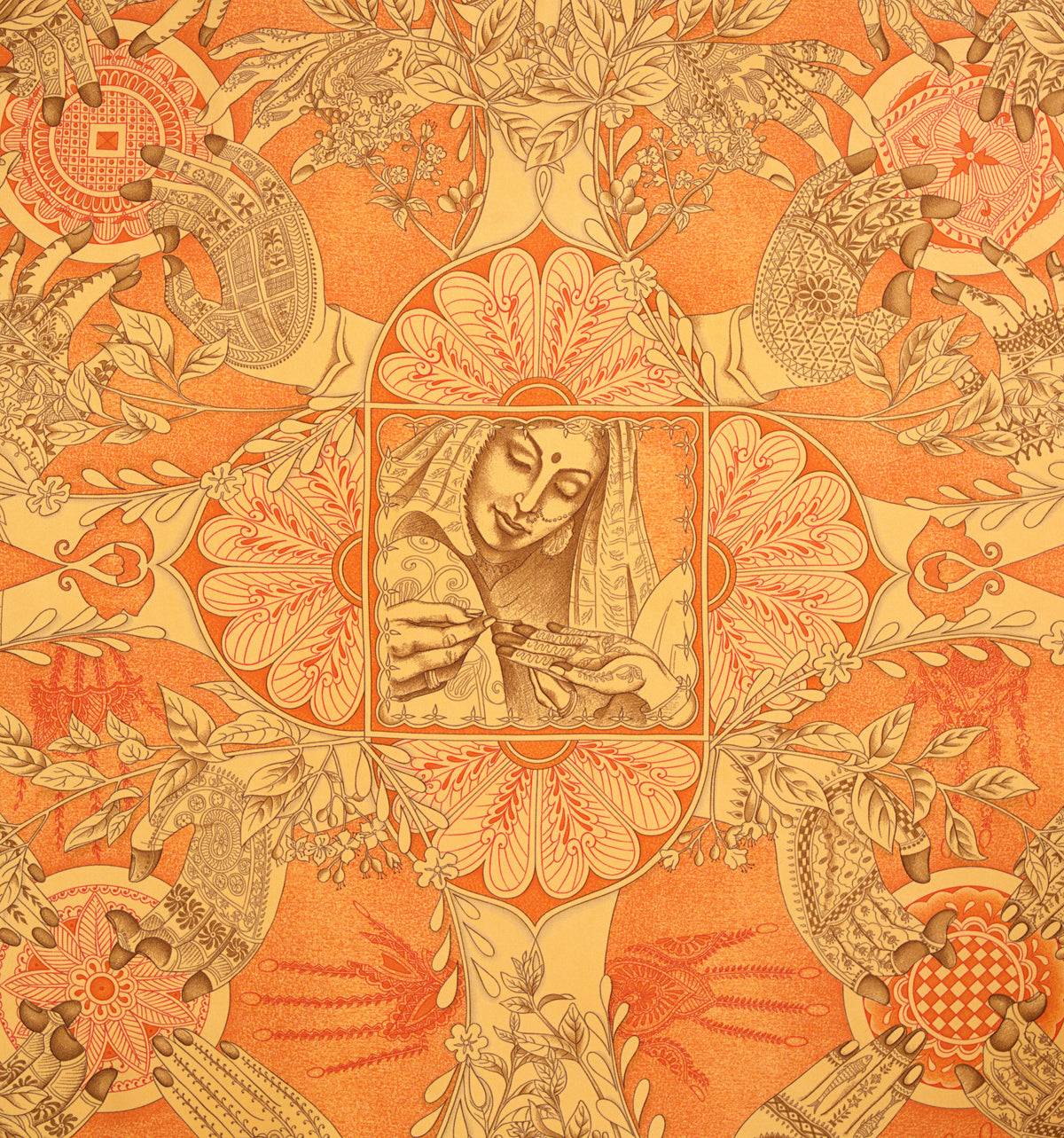 Hermès LES CHANTS DU HENNÉ 90