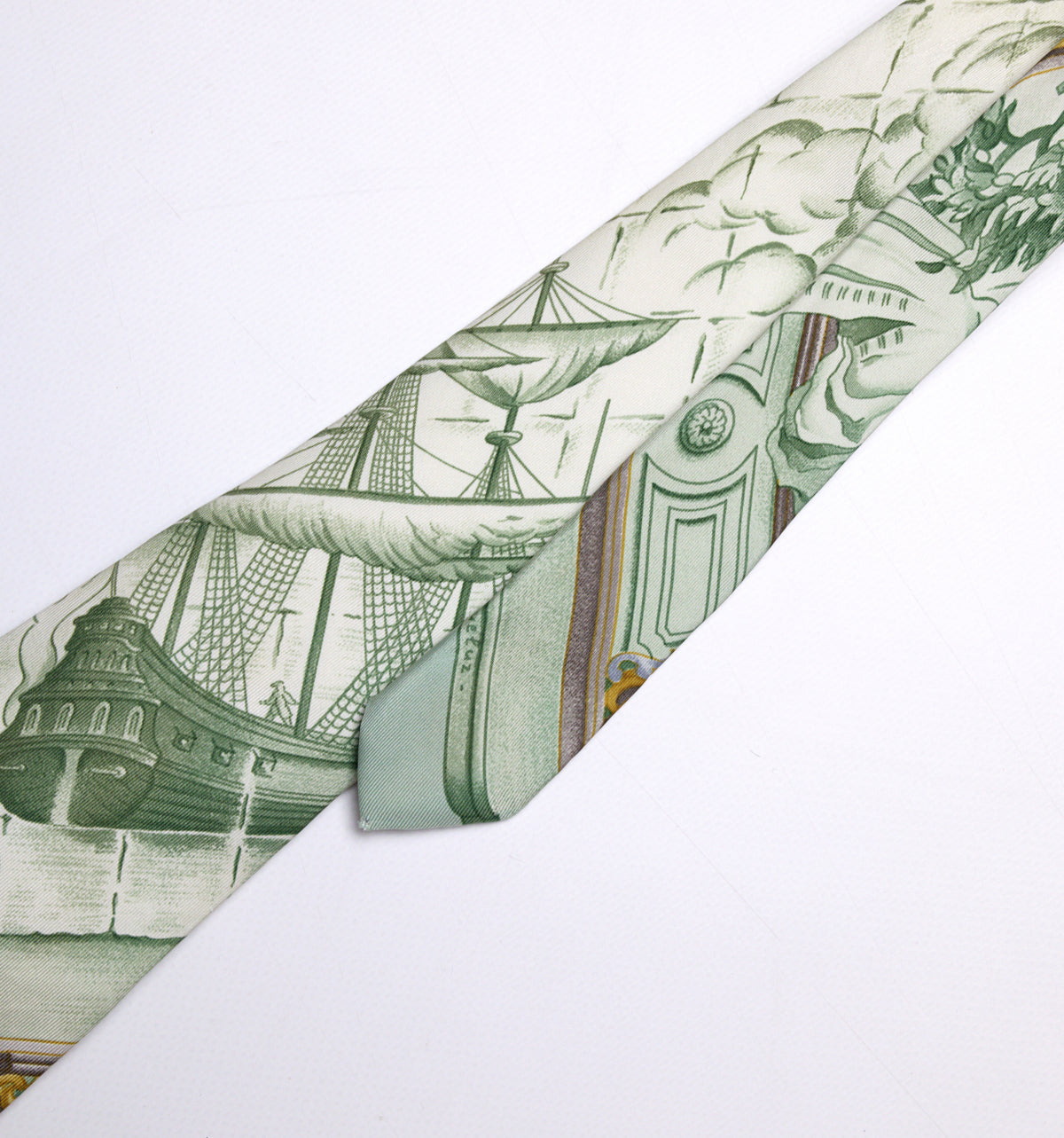 Hermès Silk Tie Azulejos