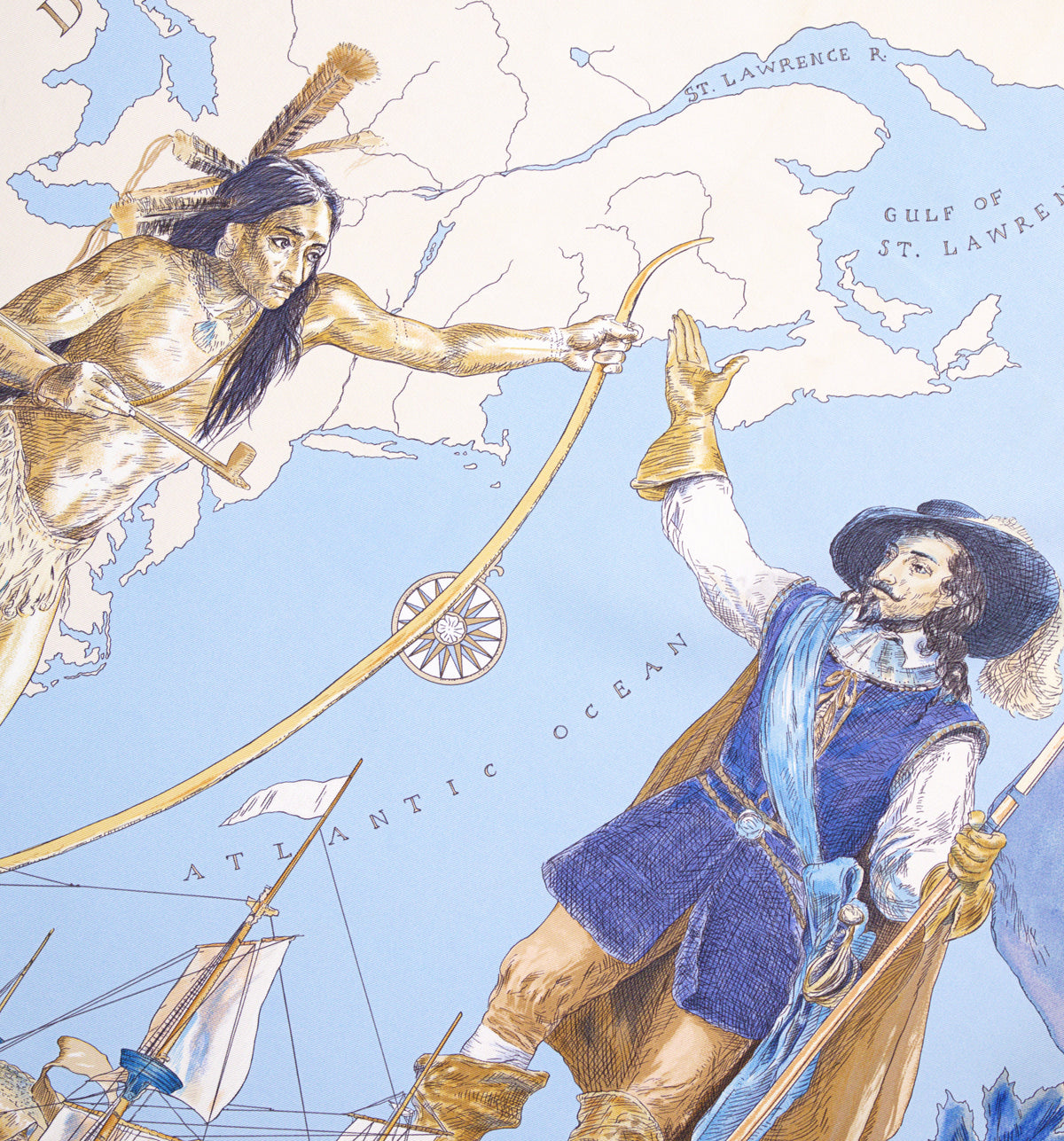 Hermès SAMUEL DE CHAMPLAIN LE CANADA  90