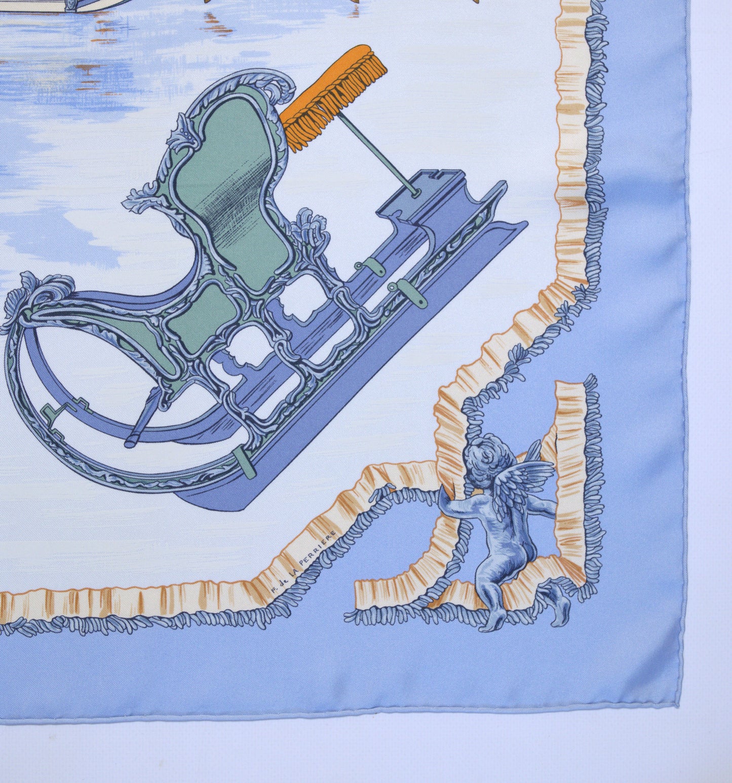 Hermès TRAINEAUX ET GLISSADES 90