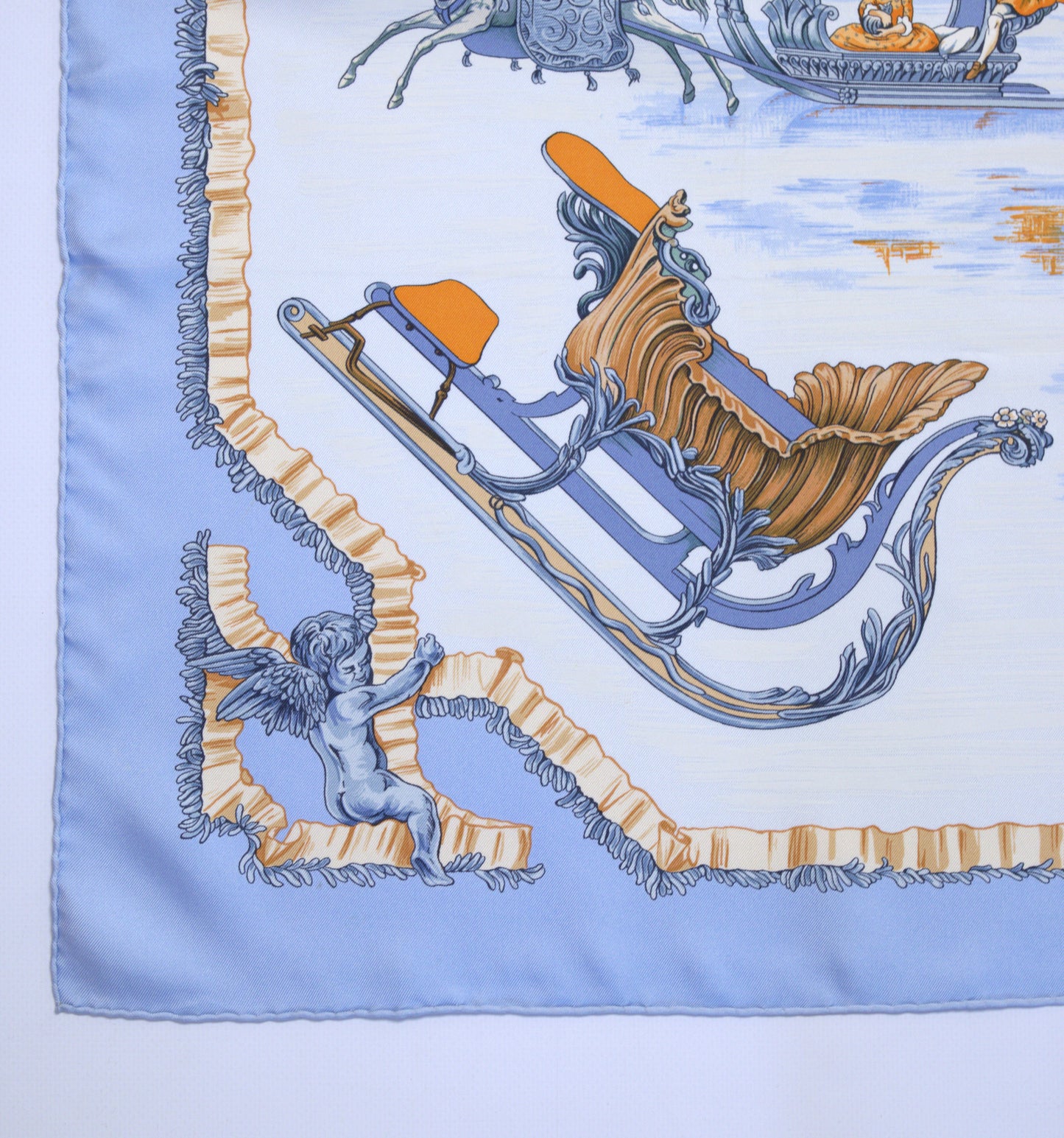 Hermès TRAINEAUX ET GLISSADES 90