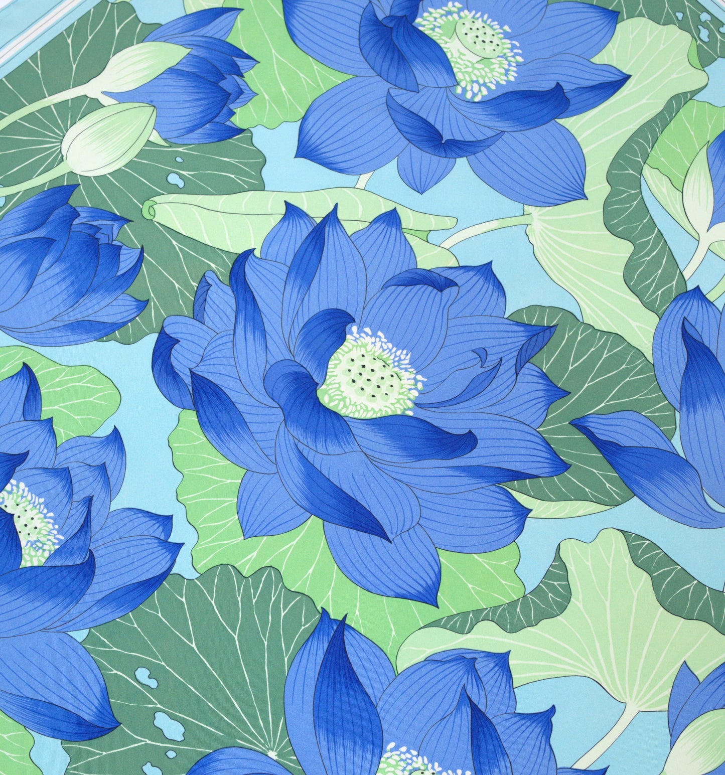 Hermès FLEURS DE LOTUS 90