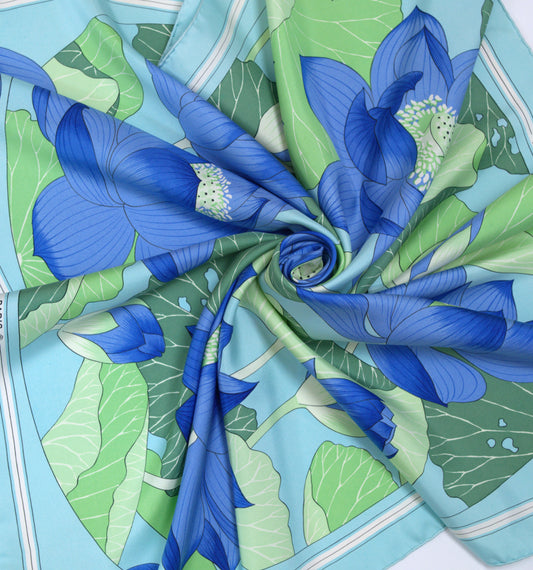 Hermès FLEURS DE LOTUS 90